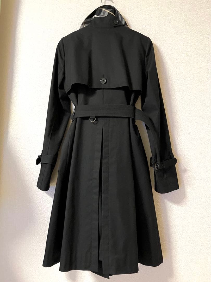 [美品] バーバリーブルーレーベル　トレンチコート　裏ノバチェック総柄　ベルト