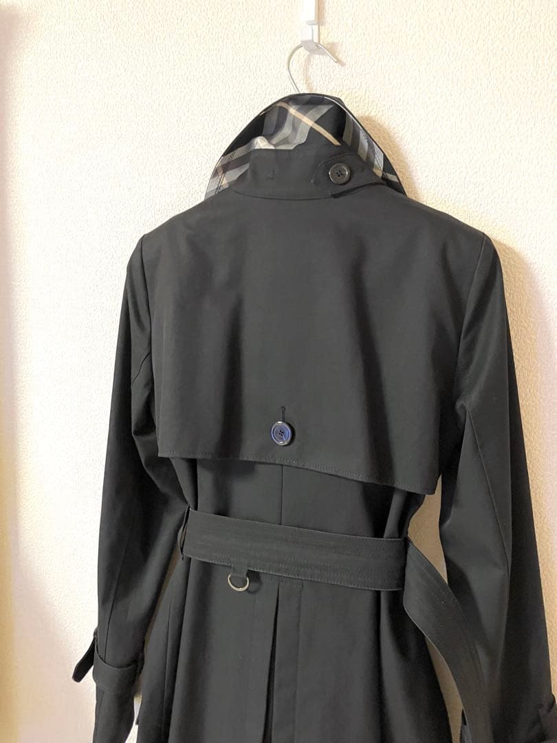 [美品] バーバリーブルーレーベル　トレンチコート　裏ノバチェック総柄　ベルト