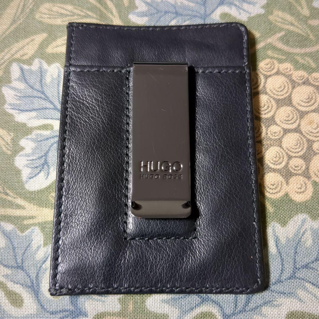 ヒューゴボス HUGO BOSS カードホルダー マネークリップ付き メンズ