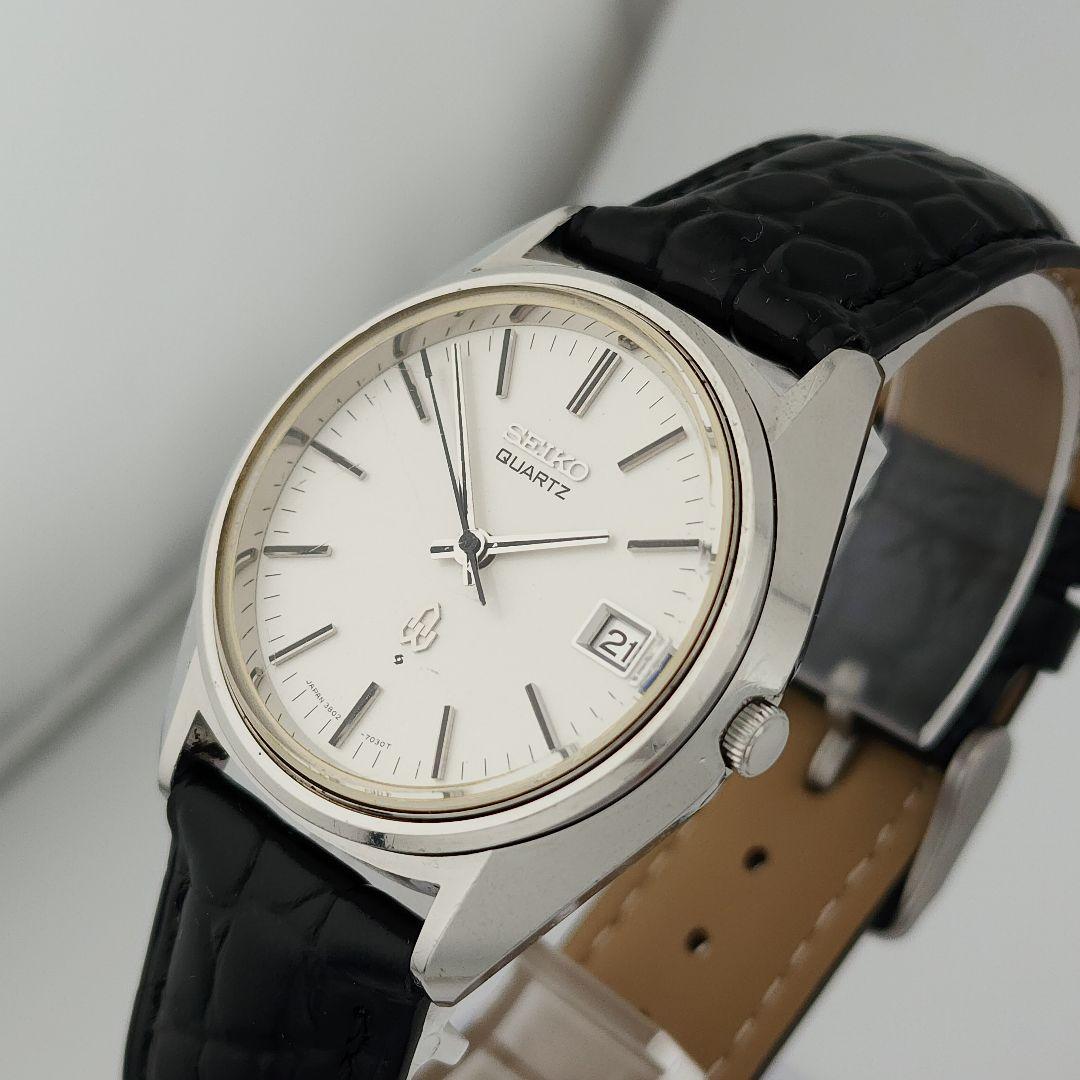 希少【稼働品】SEIKO クォーツ 腕時計 3803-7030 新品電池交換済
