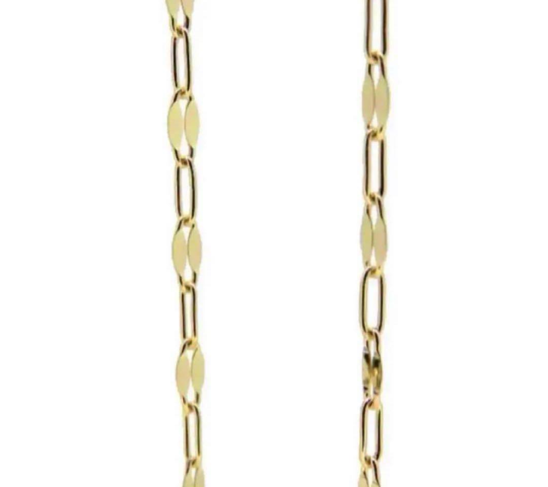 K18YGラリエットロング2wayフリーネックレス全長70㎝