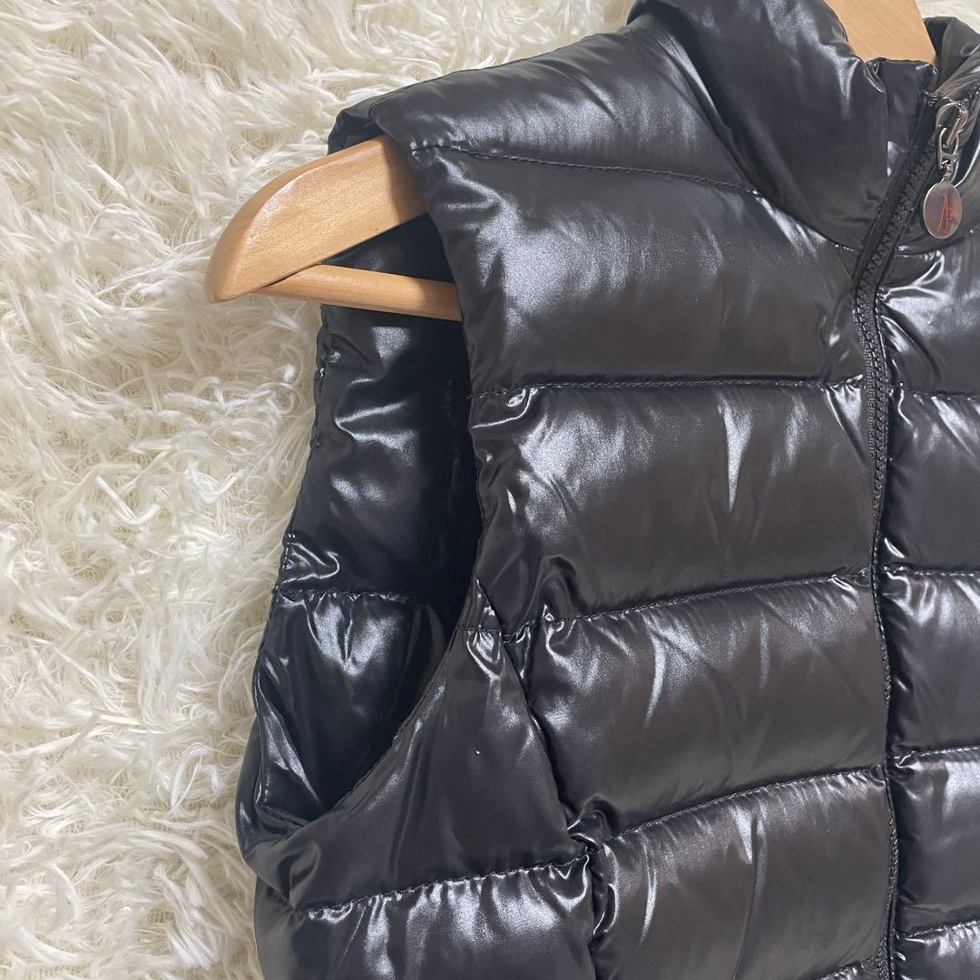 T/ MONCLER ダウンベスト ブラック サイズ00 キルティング
