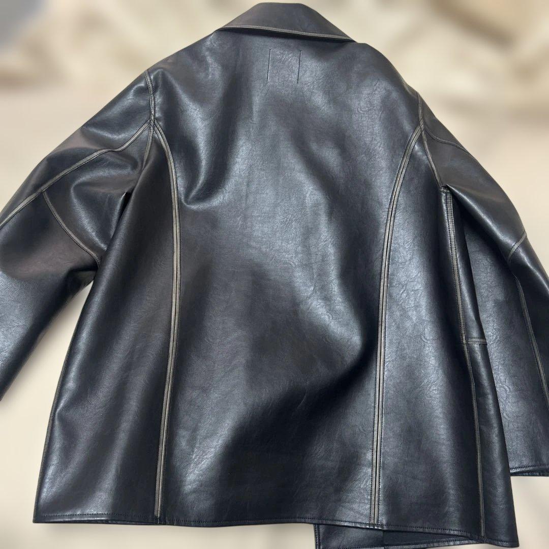 シールームリン Vintage ECO レザーシャツジャケット SHORT