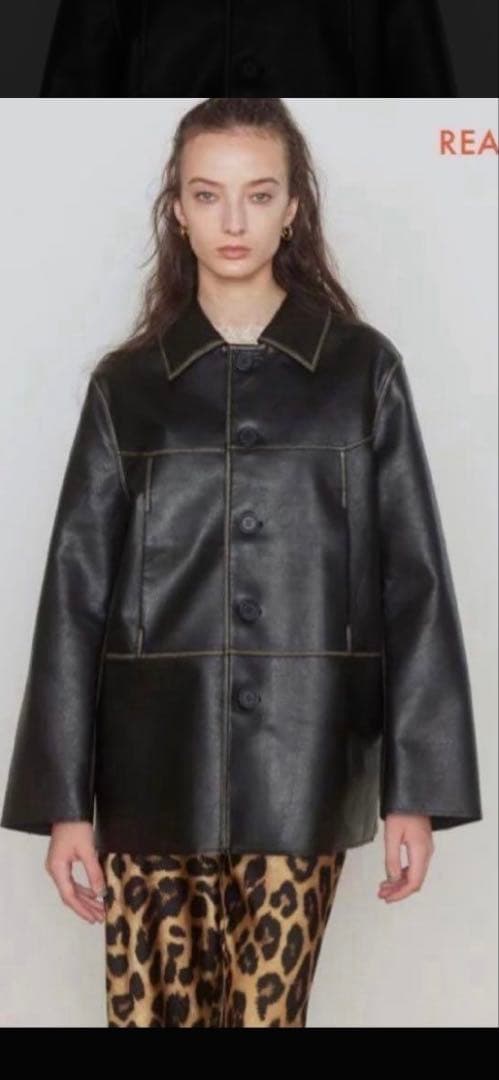 シールームリン Vintage ECO レザーシャツジャケット SHORT