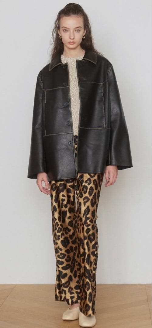 シールームリン Vintage ECO レザーシャツジャケット SHORT