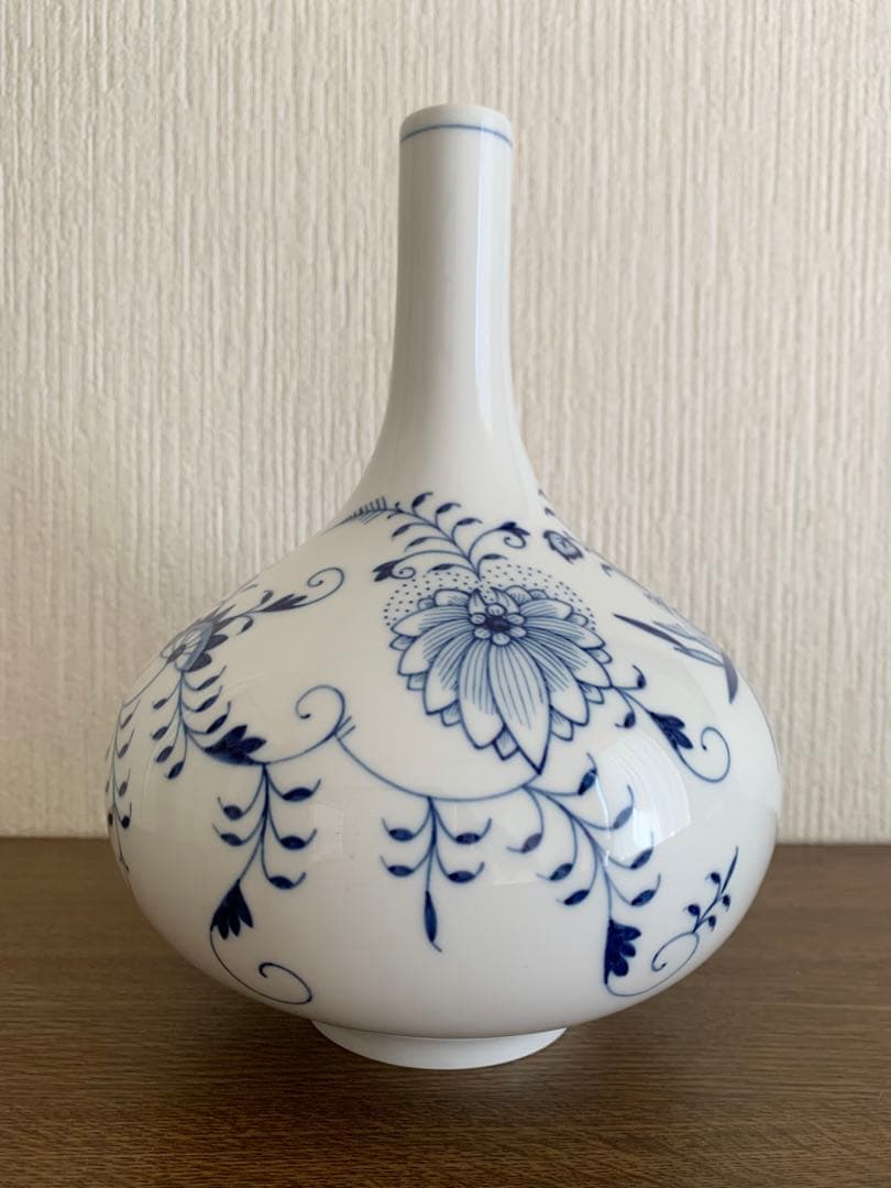 MEISSEN マイセン ブルーオニオン フラワーベース　花瓶　24㎝