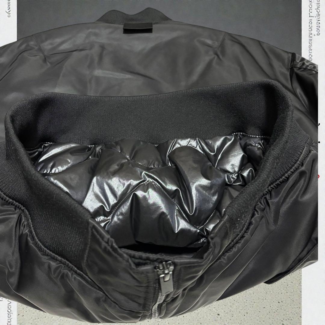 UNIQLO +J ダウンMA-1 ブラック L ジルサンダー