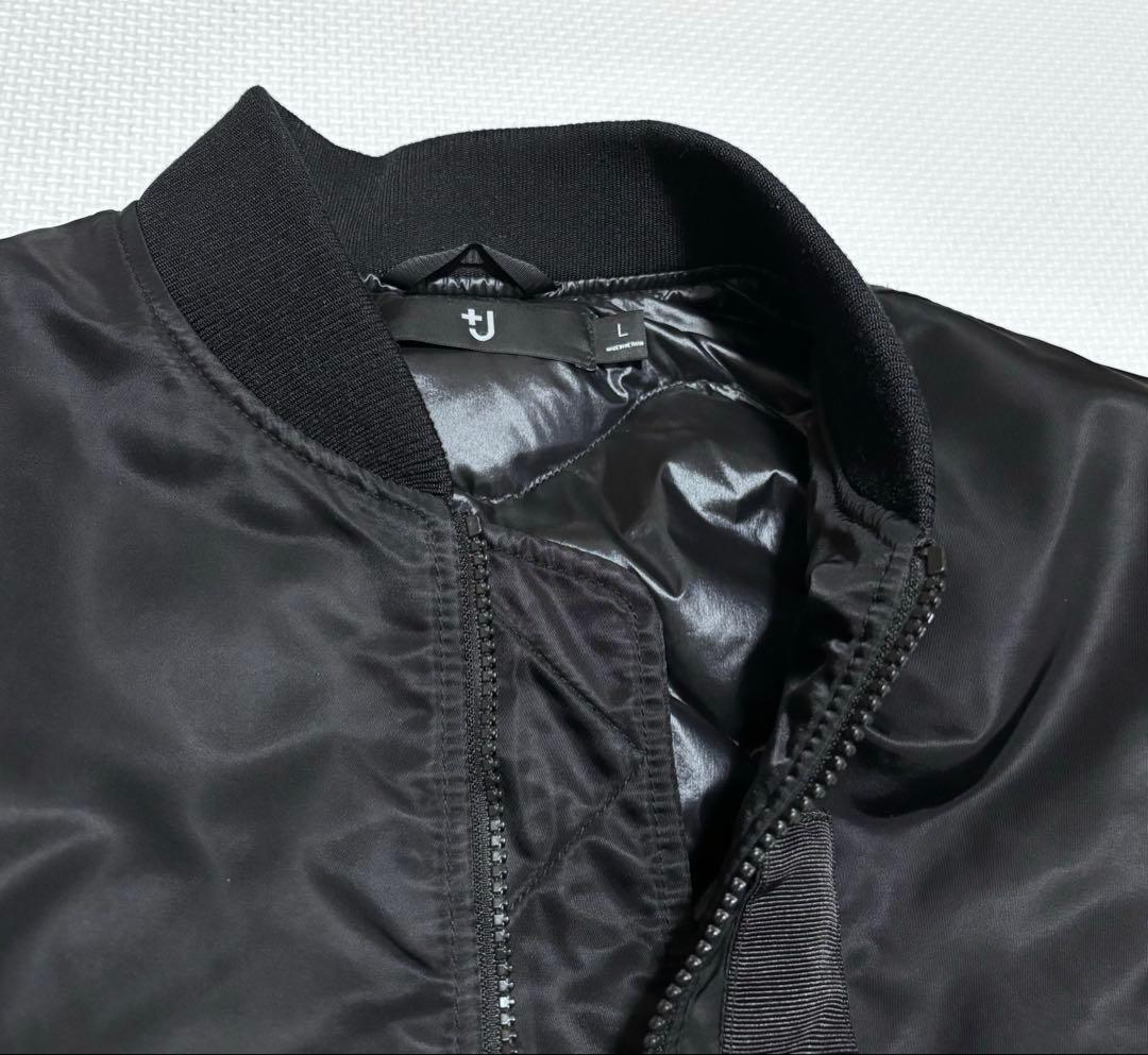 UNIQLO +J ダウンMA-1 ブラック L ジルサンダー