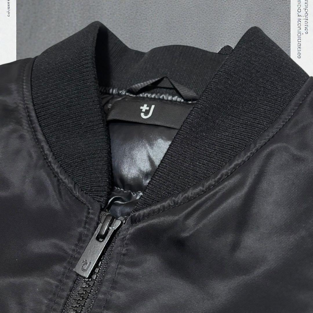 UNIQLO +J ダウンMA-1 ブラック L ジルサンダー