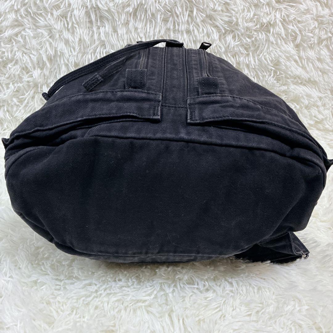 入手困難 希少 PORTER PAGE ヘリンボーン リュック ブラック 廃番