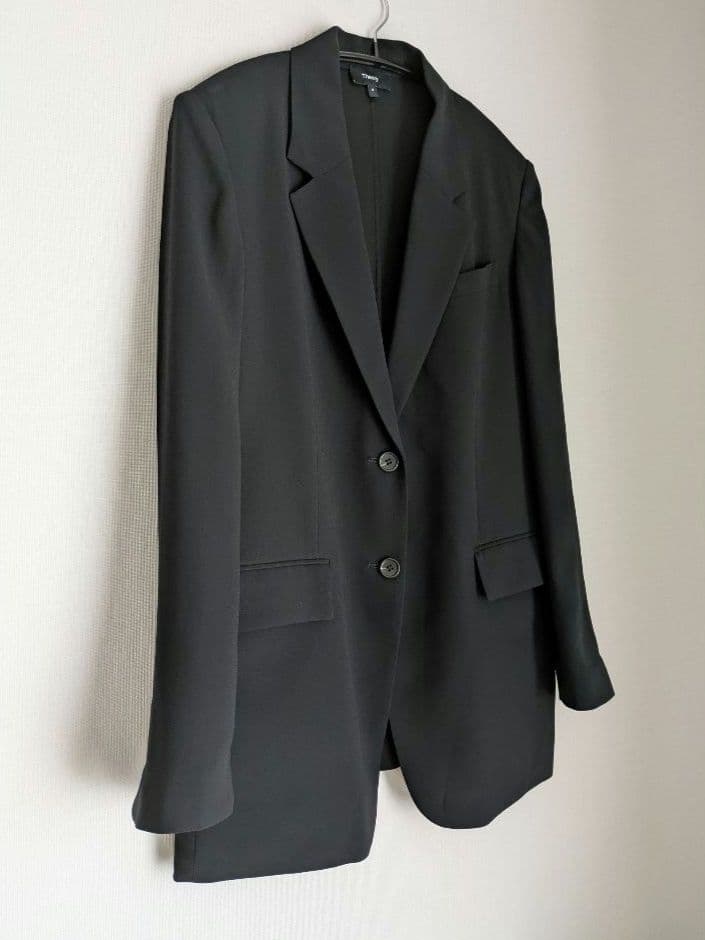 今季美品 Theory 定価5.4万 洗えるジャケット ブラック 0