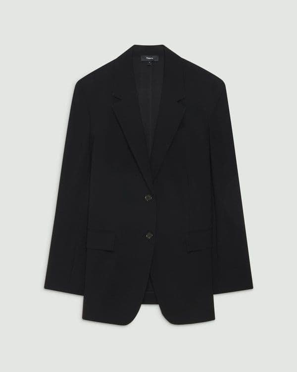 今季美品 Theory 定価5.4万 洗えるジャケット ブラック 0