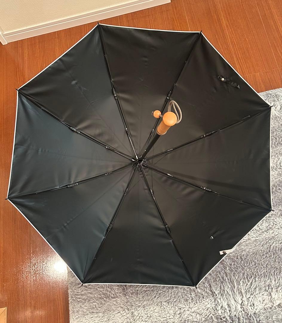 【限定価格】サンバリア100 2段折mokuブルー 完全遮光 日傘