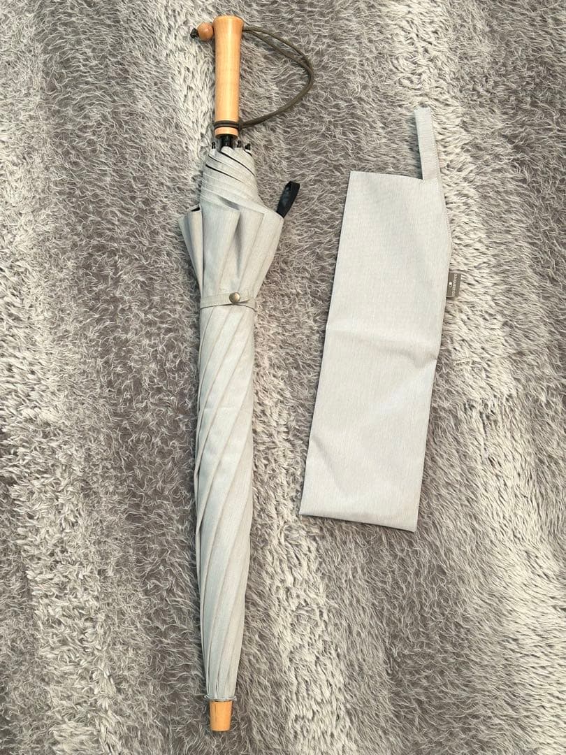 【限定価格】サンバリア100 2段折mokuブルー 完全遮光 日傘