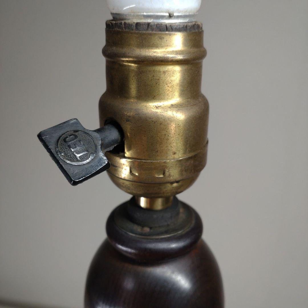 昭和初期 三越特製 木製 電気スタンド 高さ約58cm／照明器具