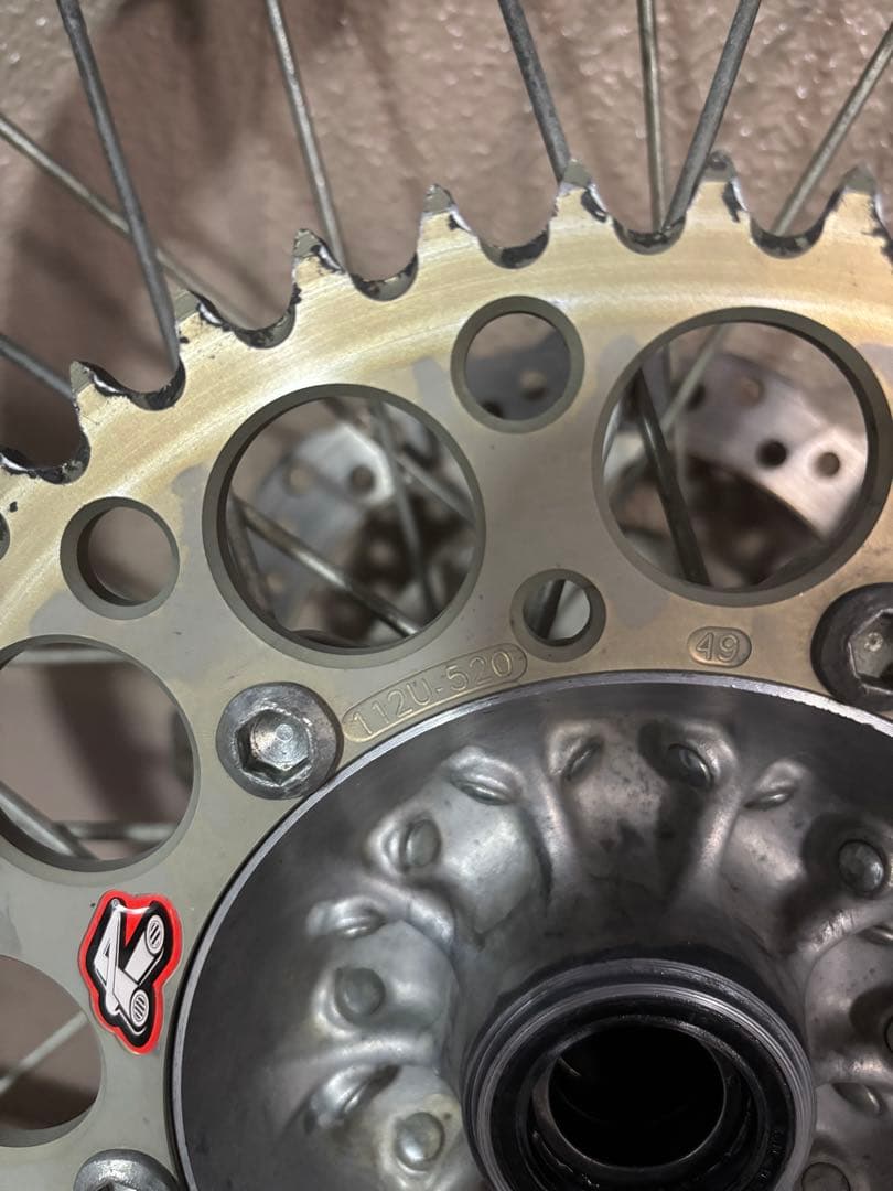 カワサキ　KX250 DID 強リム　リアホイール