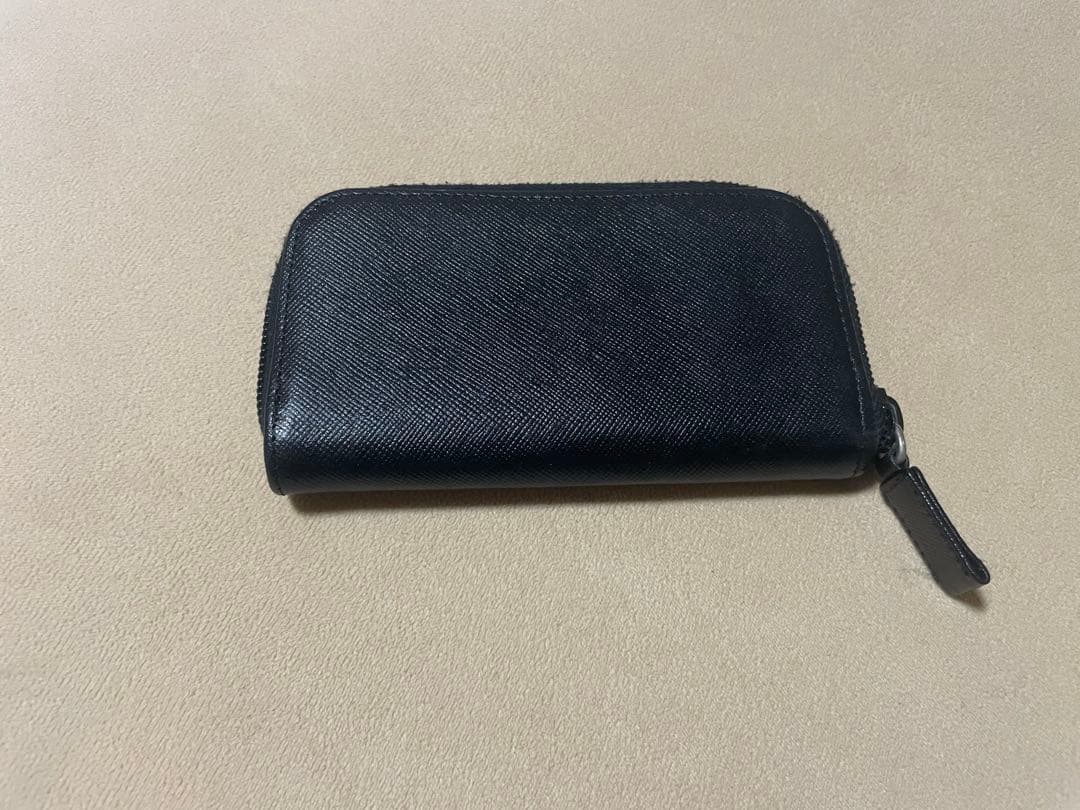 PRADA プラダ　キーケース　ラウンドファスナー　ブラック　黒