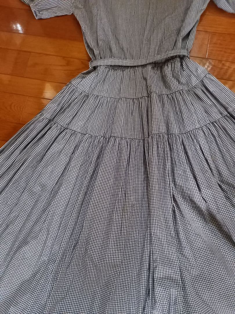 【Ouyang】カネコイサオ一回着用のみ美品素敵なチェックワンピース