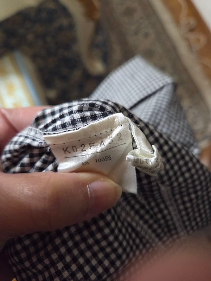 【Ouyang】カネコイサオ一回着用のみ美品素敵なチェックワンピース