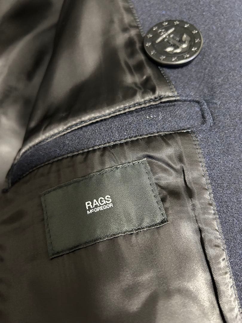 ラグスマックレガー　Pコート　後期最終モデル　キムタク着用　ネイビー　サイズL