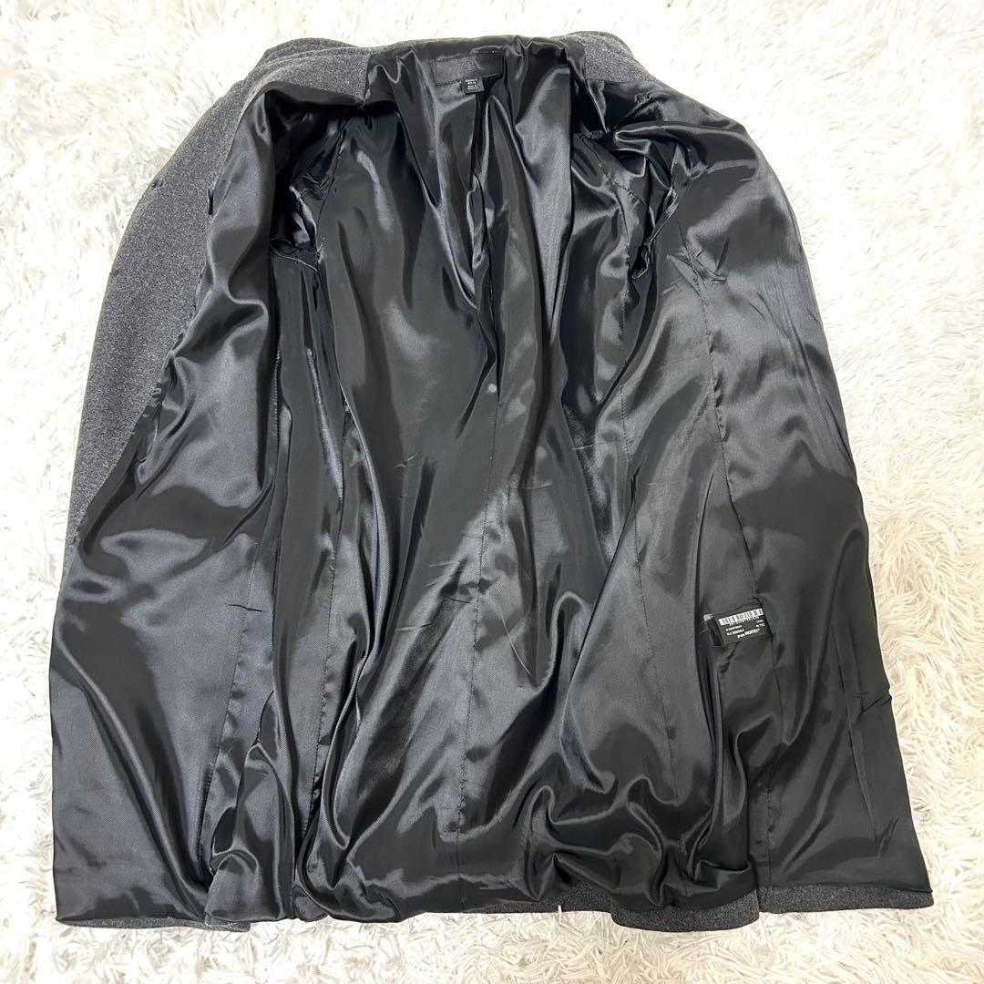 さかな様 ZARA ナポレオンコート ダブルブレスト グレー ロング M相当