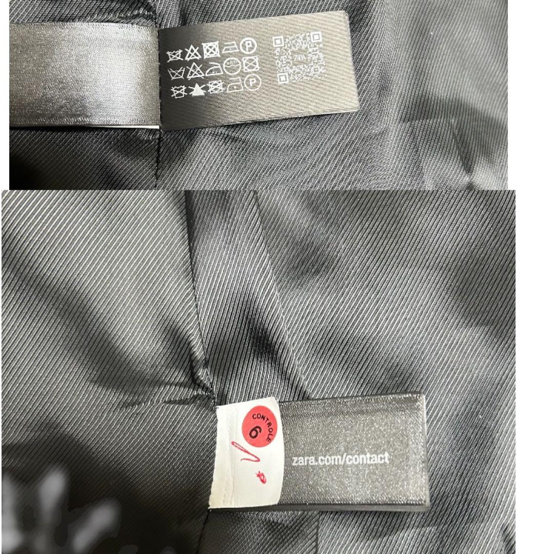 さかな様 ZARA ナポレオンコート ダブルブレスト グレー ロング M相当