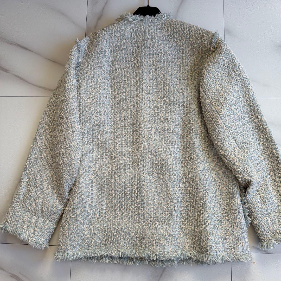 coochan様EPOCA エポカ ツイード ラメ フリンジ ジャケット