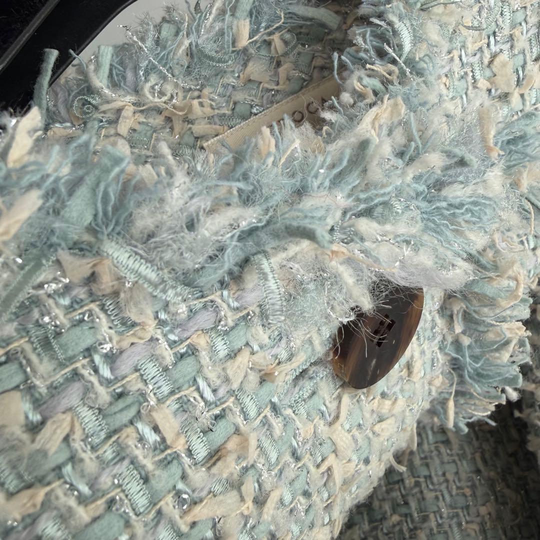 coochan様EPOCA エポカ ツイード ラメ フリンジ ジャケット