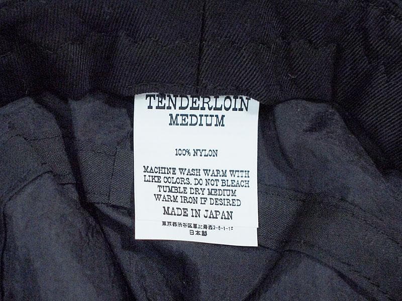 極美品 TENDERLOIN NYLON BUCKET HAT バケット ハット