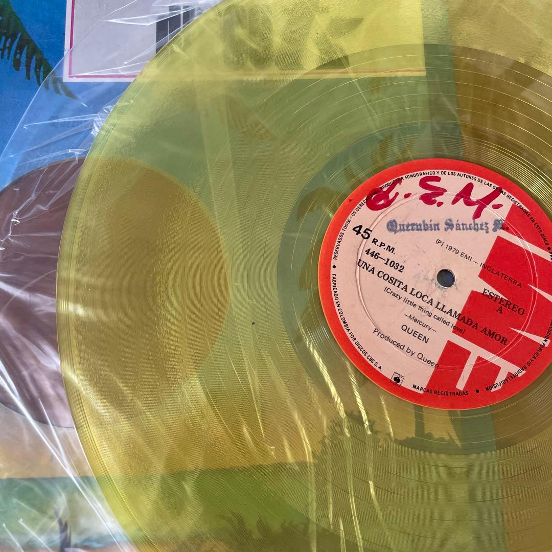 Queen crazy little thing 透明イエロー　12