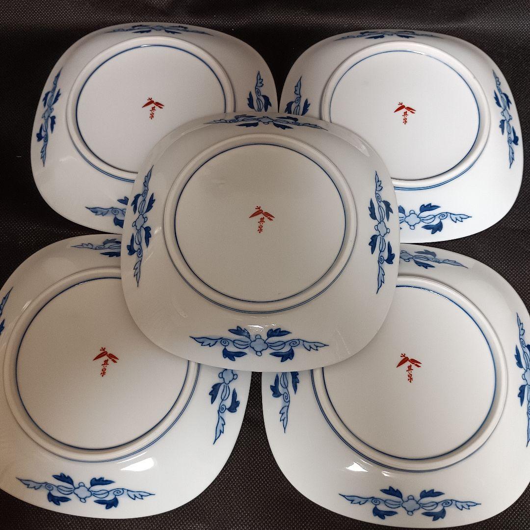 有田焼 其泉窯 染錦 銘々皿 5枚セット