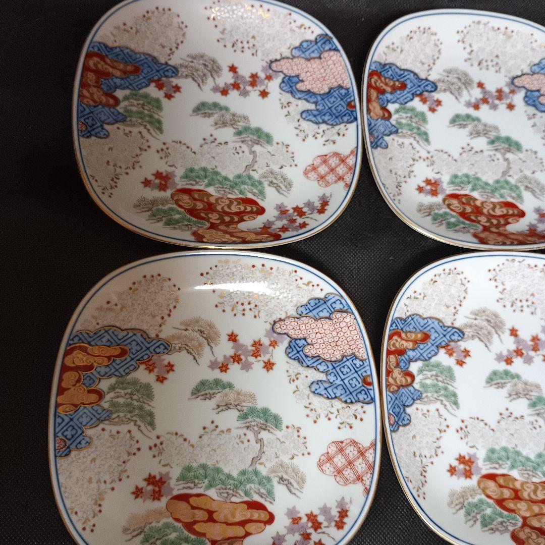 有田焼 其泉窯 染錦 銘々皿 5枚セット