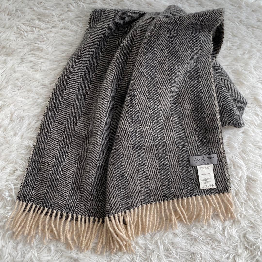 Yohji Yamamoto POUR HOMME☆マフラー ヘリンボーン