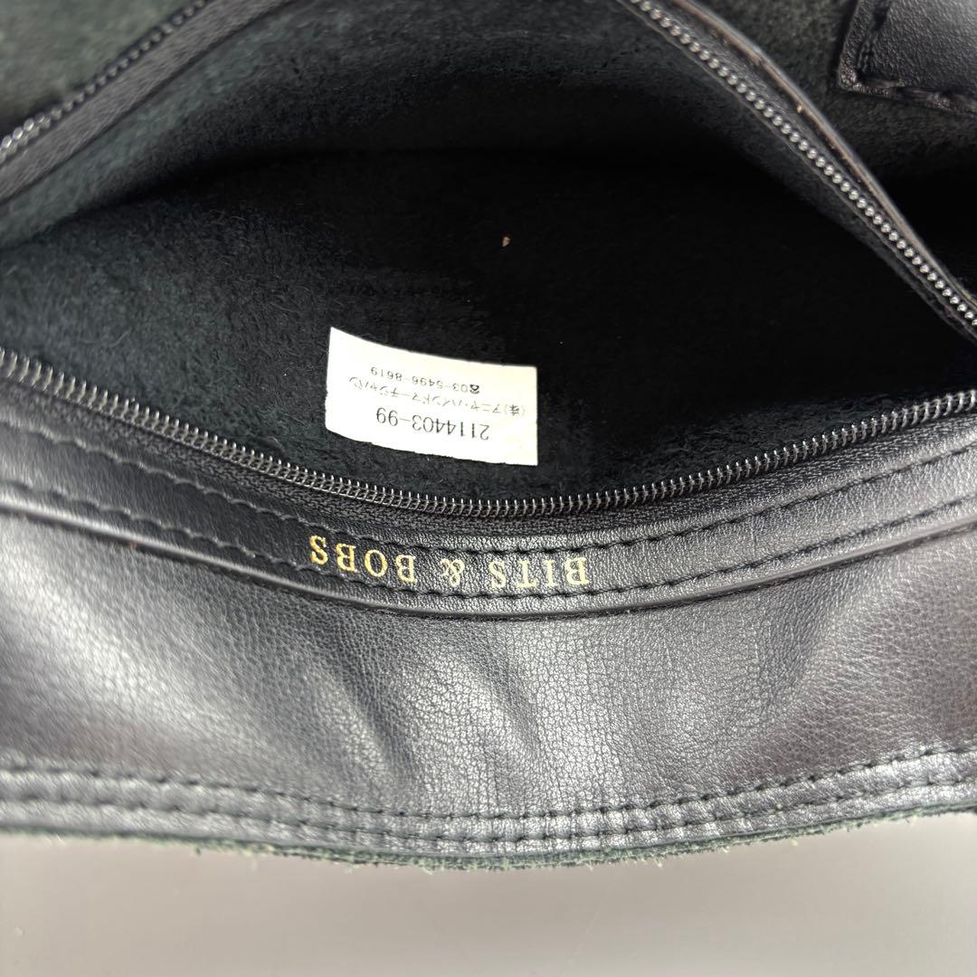 美品 アニヤハインドマーチ ネイビス トートバッグ エコバッグ付 レザー 黒