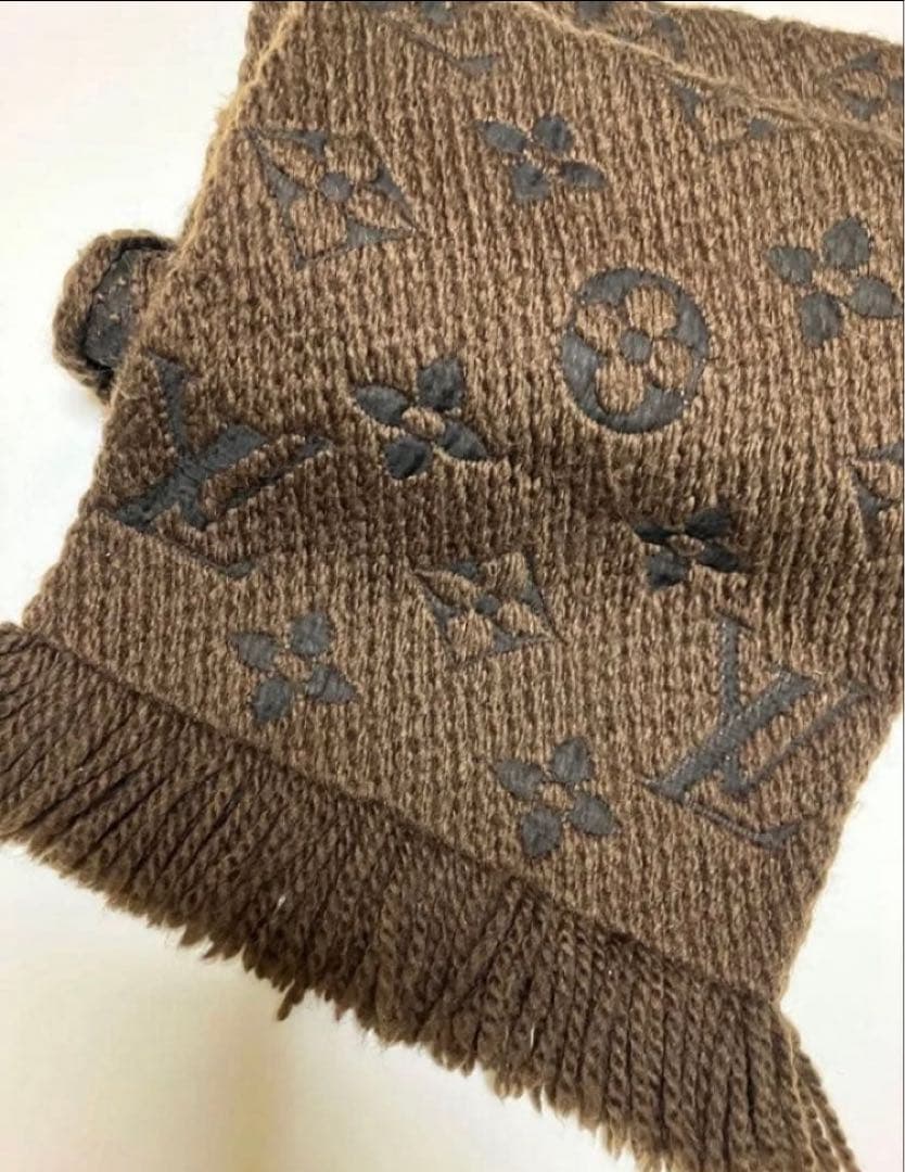 美品 LOUIS VUITTON マフラー　モノグラム ロゴマニア エシャルプロ