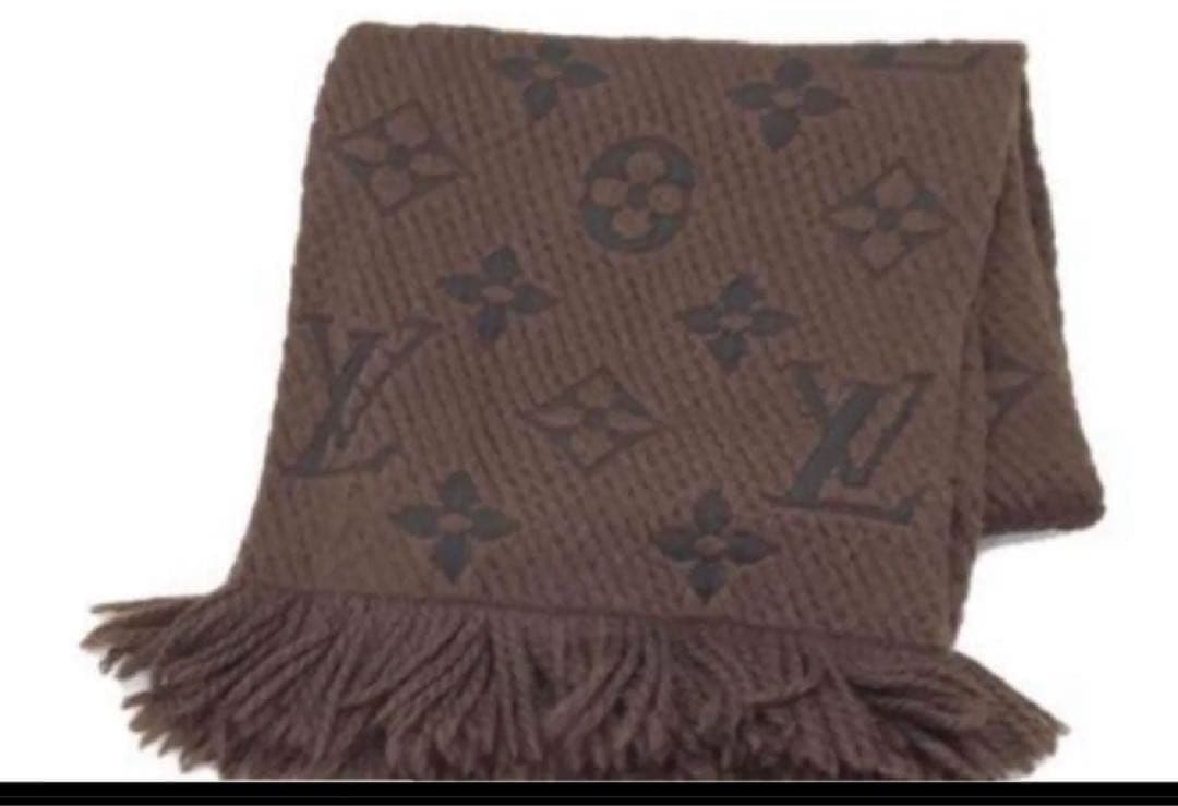 美品 LOUIS VUITTON マフラー　モノグラム ロゴマニア エシャルプロ