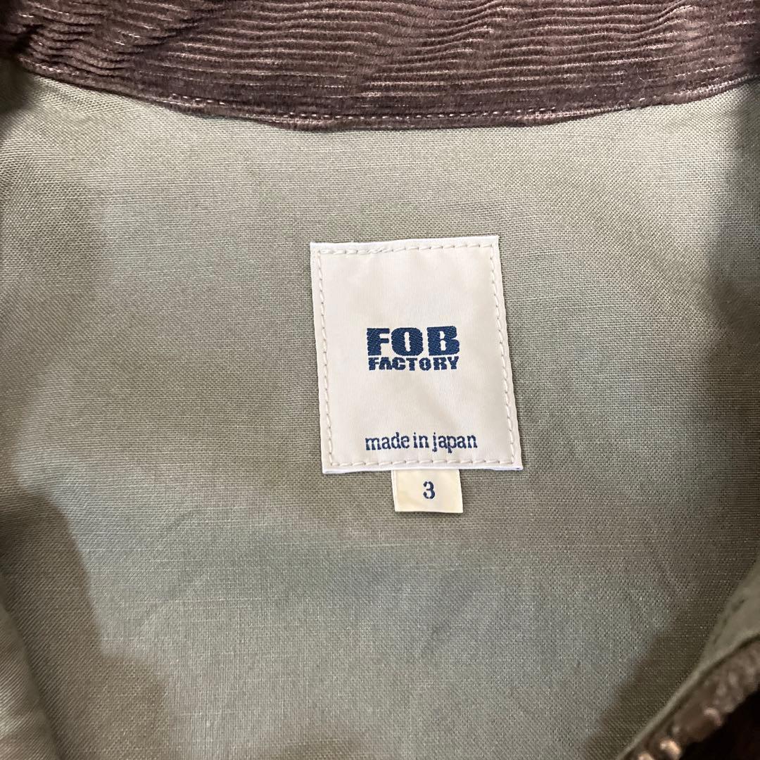 FOB FACTORY F2361 ライディングジャケット3（L）オリーブ