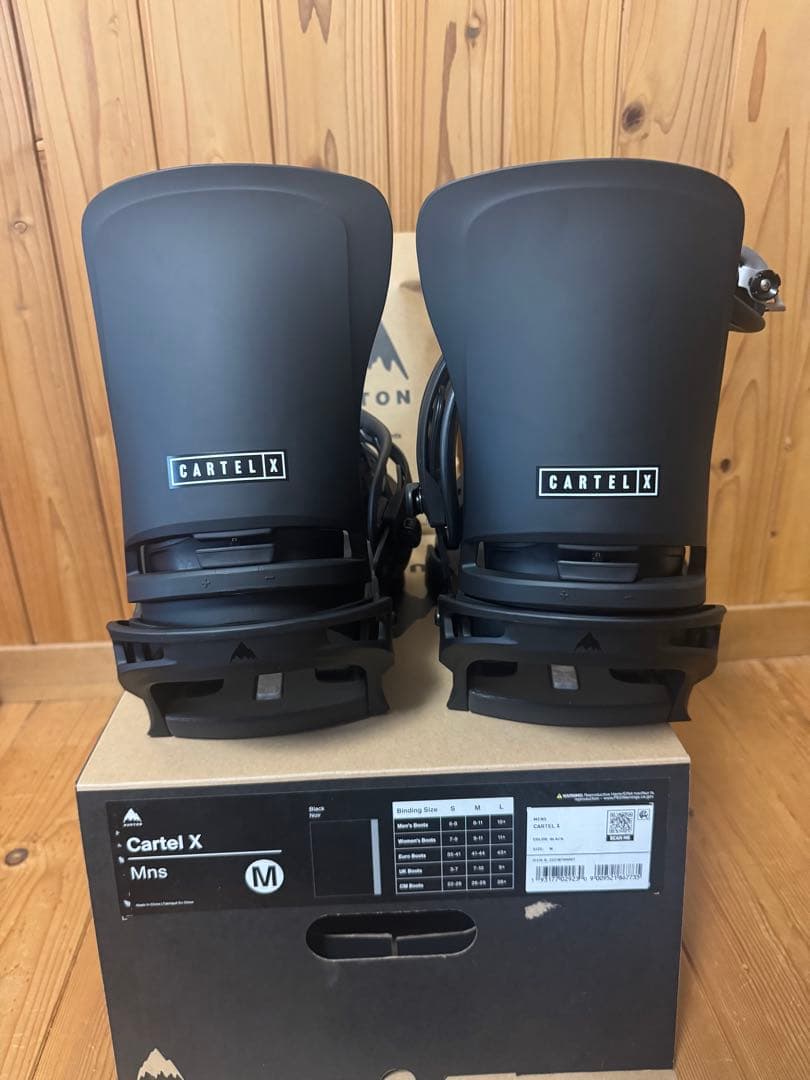 Burton Cartel X ビンディング Mサイズ ブラック