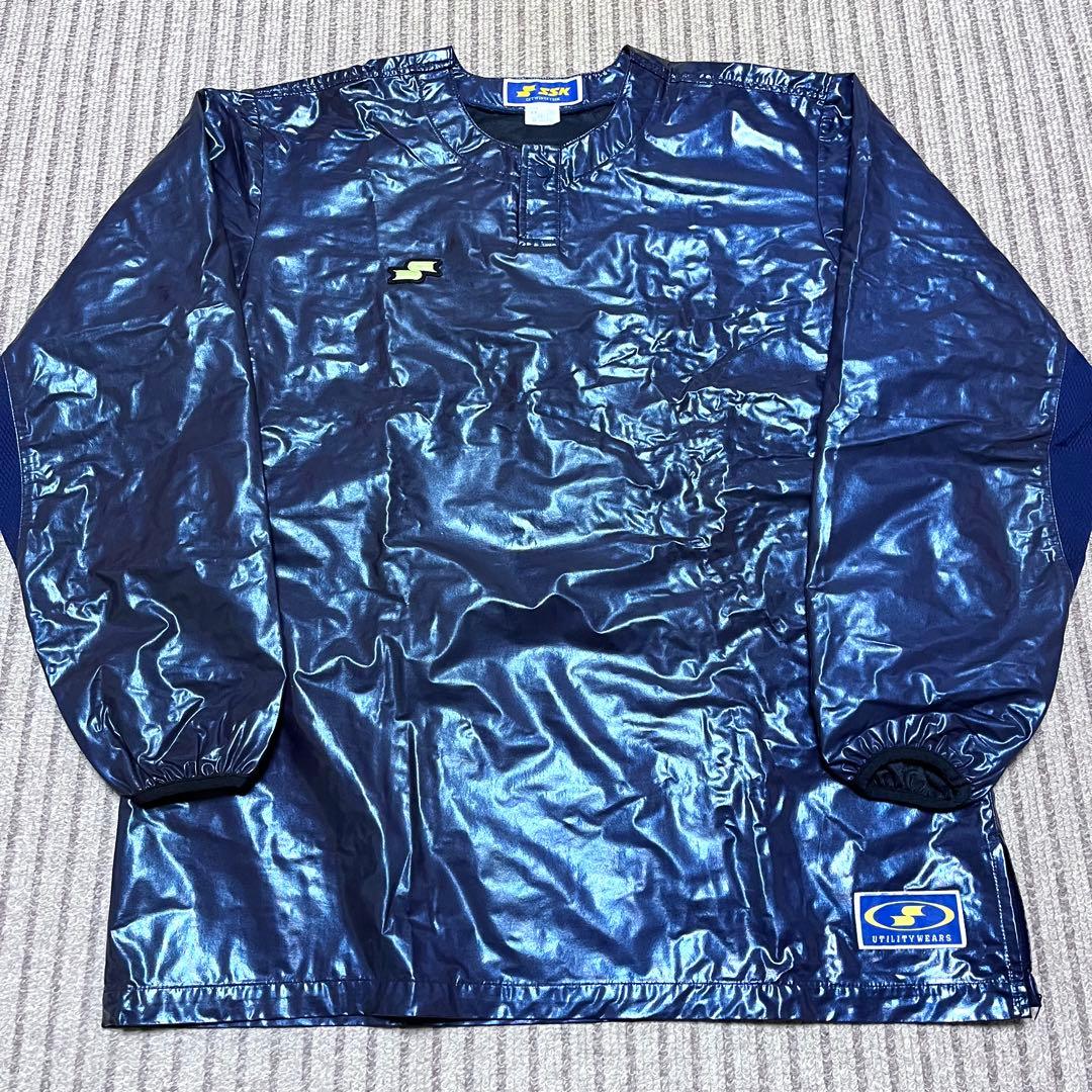 SSK 高校野球部 ピステ Vジャン ウィンドシャツ グラコン ジャンパー 光沢