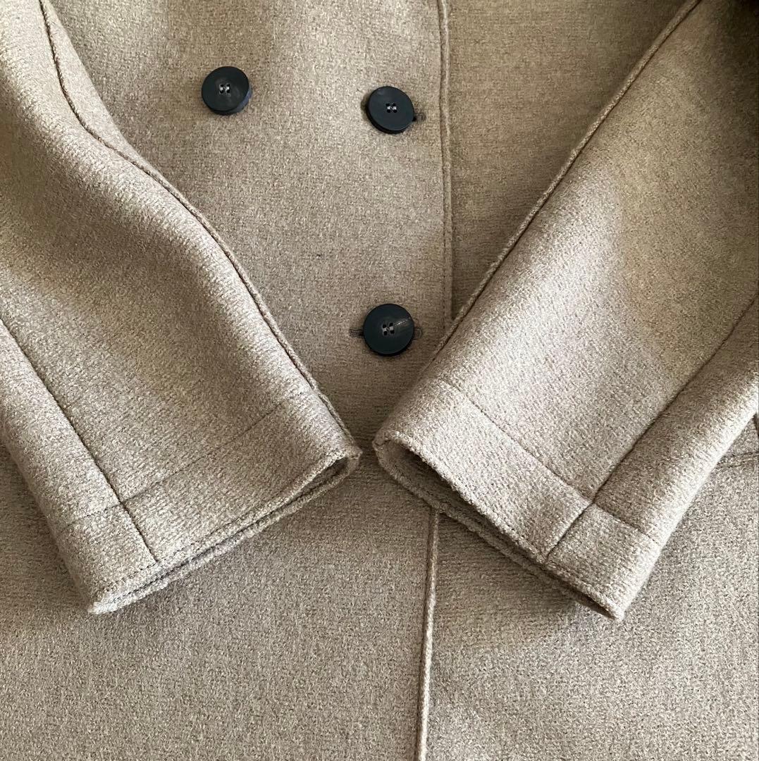 Harris Wharf London プレスドウールコート　キャメル　38