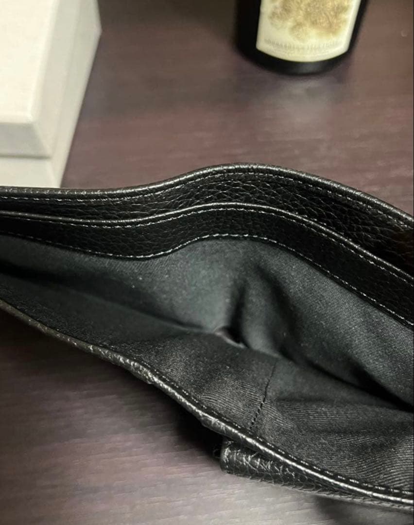 Vivienne Westwood 黒 レザー 二つ折り財布