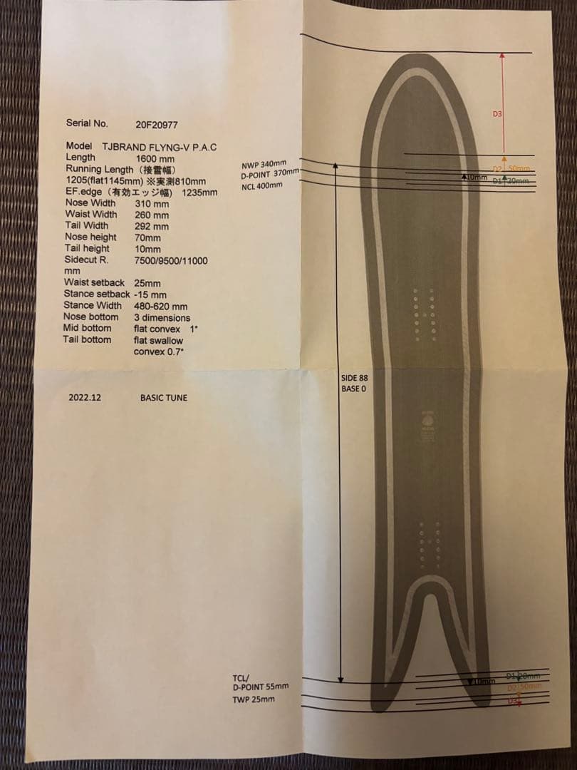 TJ BRAND Flying-V P.A.Cモデル