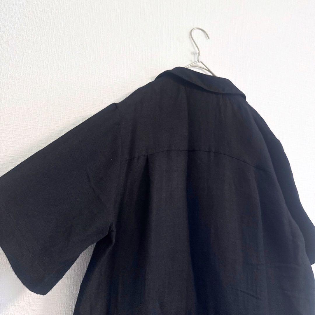 ebure 近年 リネンビスヘリンボーンオールインワン ジャンプスーツ 麻混