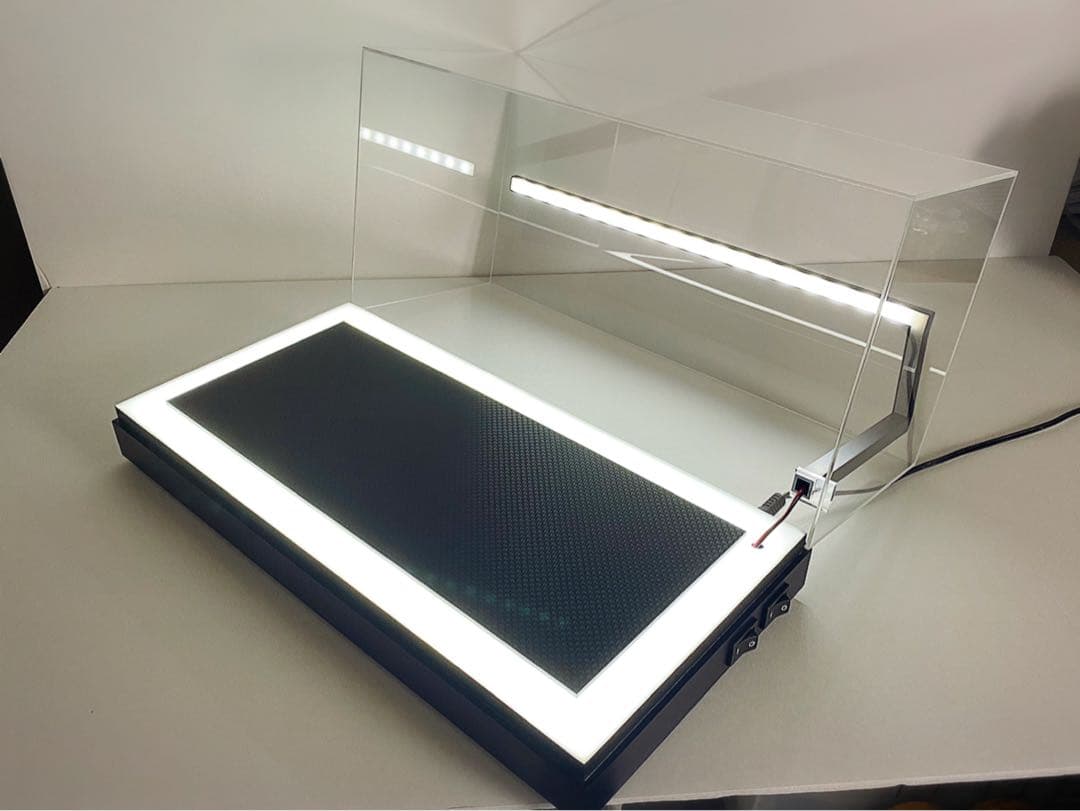 ★1/18 メルセデス 仕様LED照明付ディスプレイケース 【半艶ブラック】