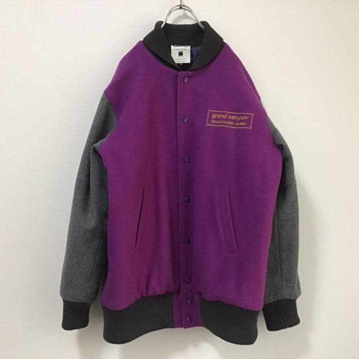 GDC ウール　スタジャン　90s 裏原　レア　M パープル　紫　ストリート