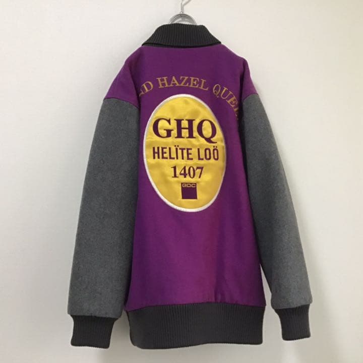 GDC ウール　スタジャン　90s 裏原　レア　M パープル　紫　ストリート