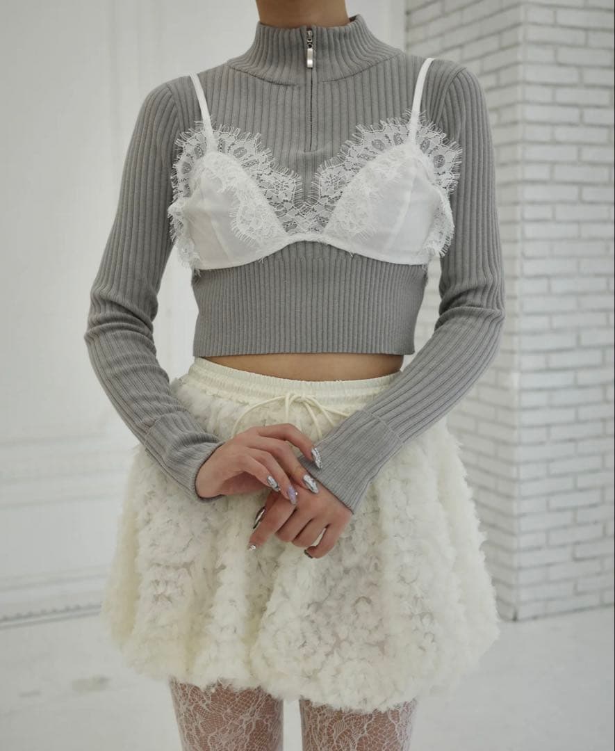 TULLE BALLOON MINI SKIRT POPPY あさぎーにょ