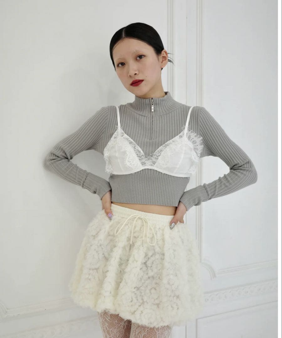 TULLE BALLOON MINI SKIRT POPPY あさぎーにょ