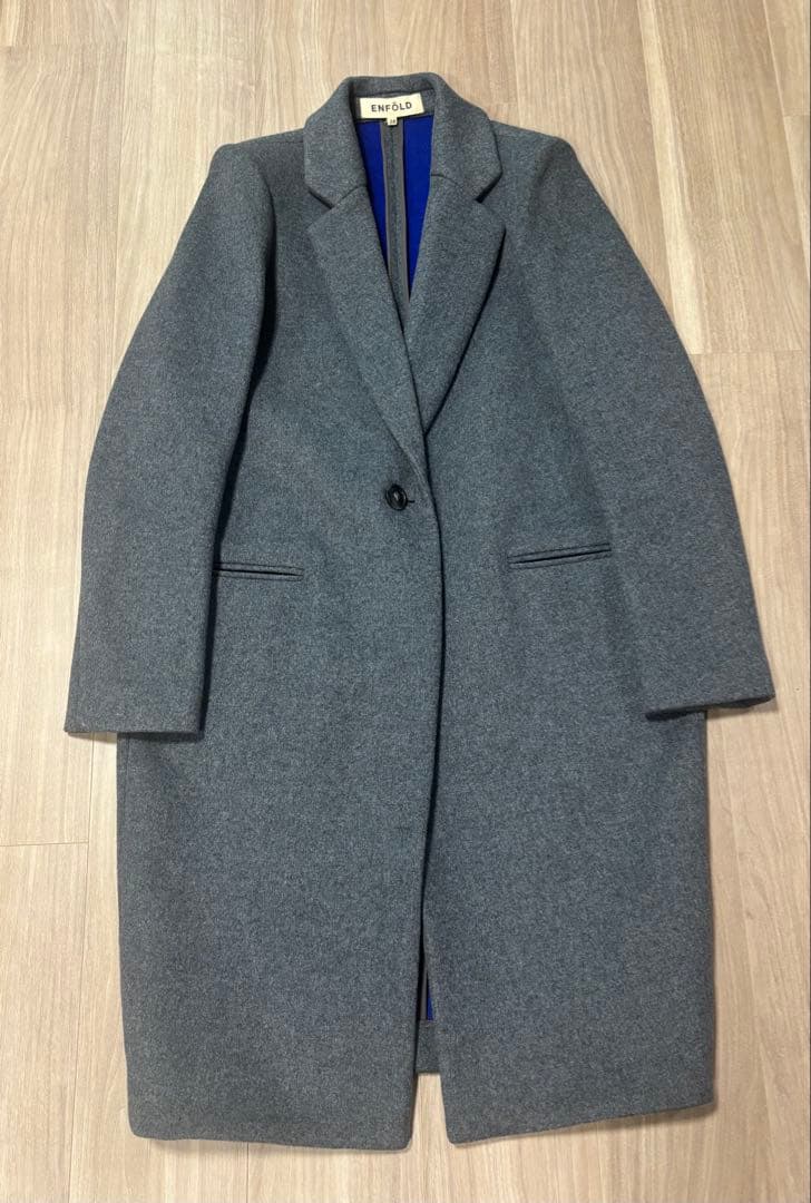 ENFOLD グレー チェスターコート　38