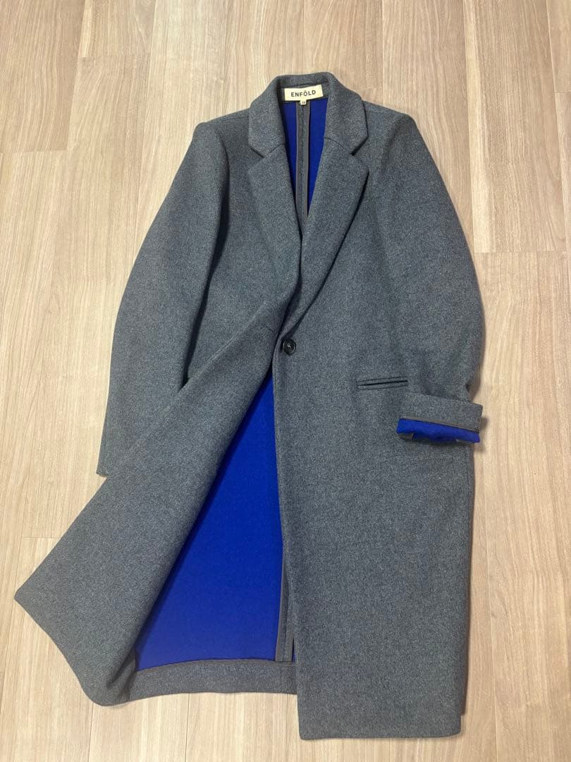 ENFOLD グレー チェスターコート　38